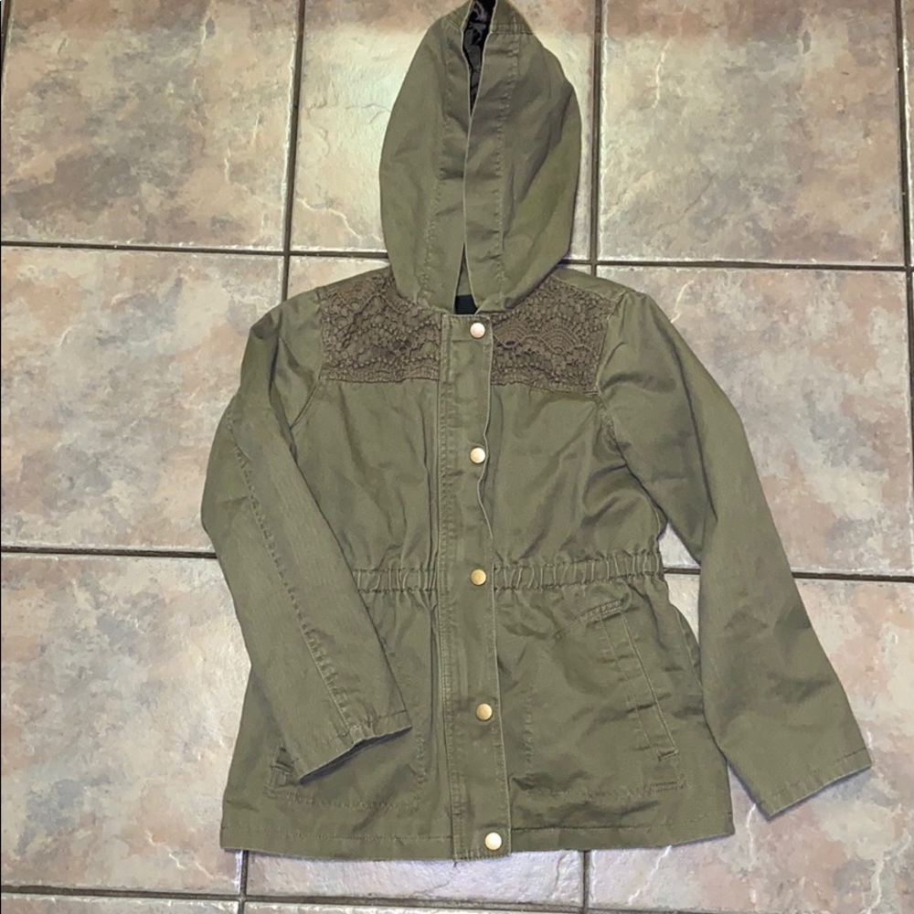 🎈lace hooded jacket